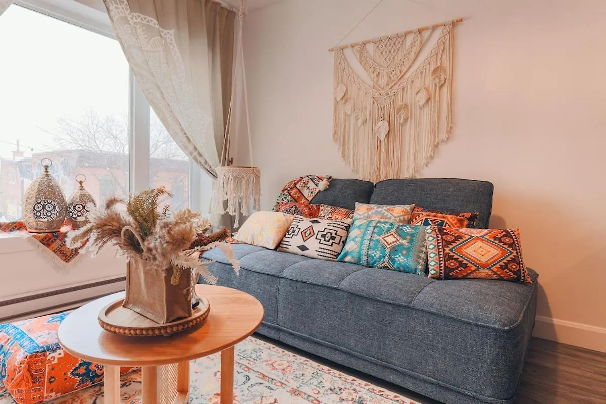 Luxury Boho-Inspired Apt In Μόντρεαλ Διαμέρισμα